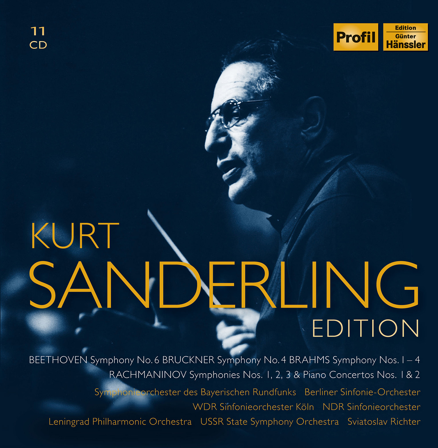 Kurt Sanderling Edition - BEETHOVEN, L. van  / BRUCKNER, A. / BRAHMS, J. / RACHMANINOV, S. (Bavarian Radio Symphony, Berlin Symphony, Sanderling)