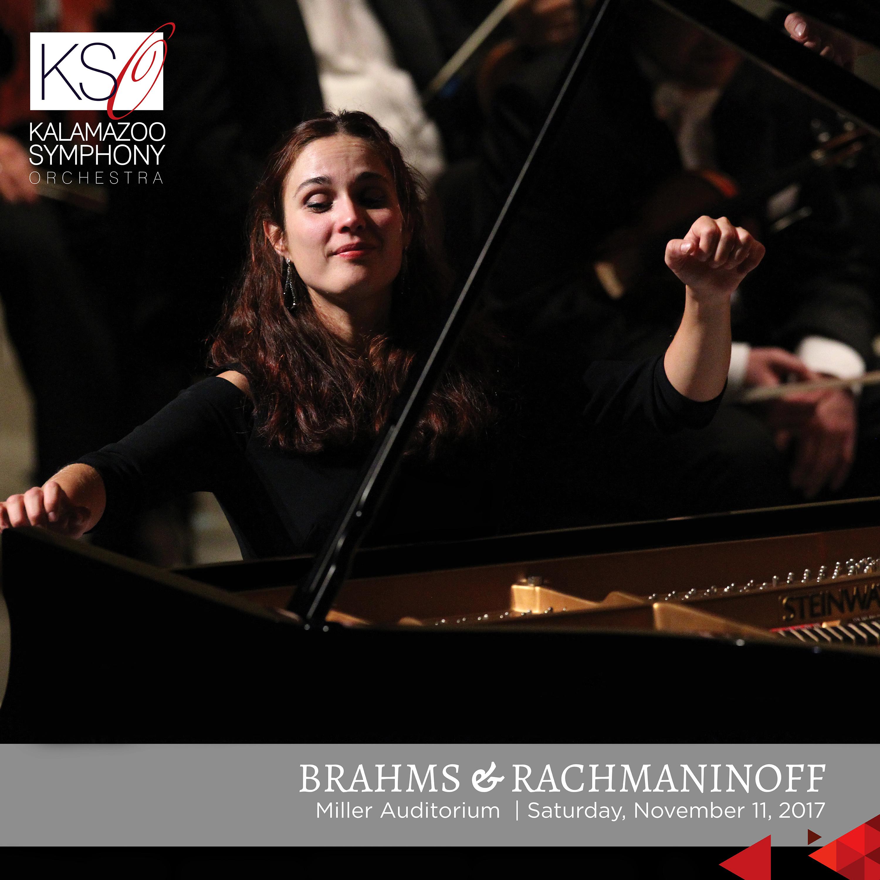 BRAHMS, J.: Symphony No. 2 / RACHMANINOV, S.: Piano Concerto No. 3 (Vinnitskaya, Kalamazoo Symphony, Outwater)