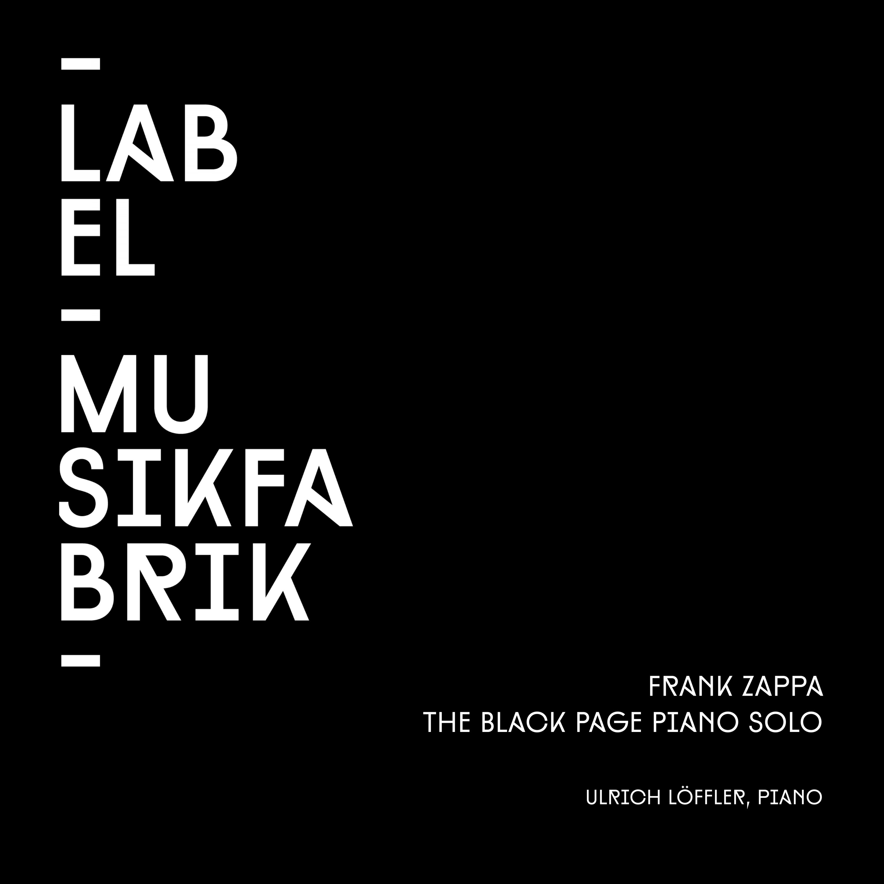 Zappa: The Black Page Piano Solo