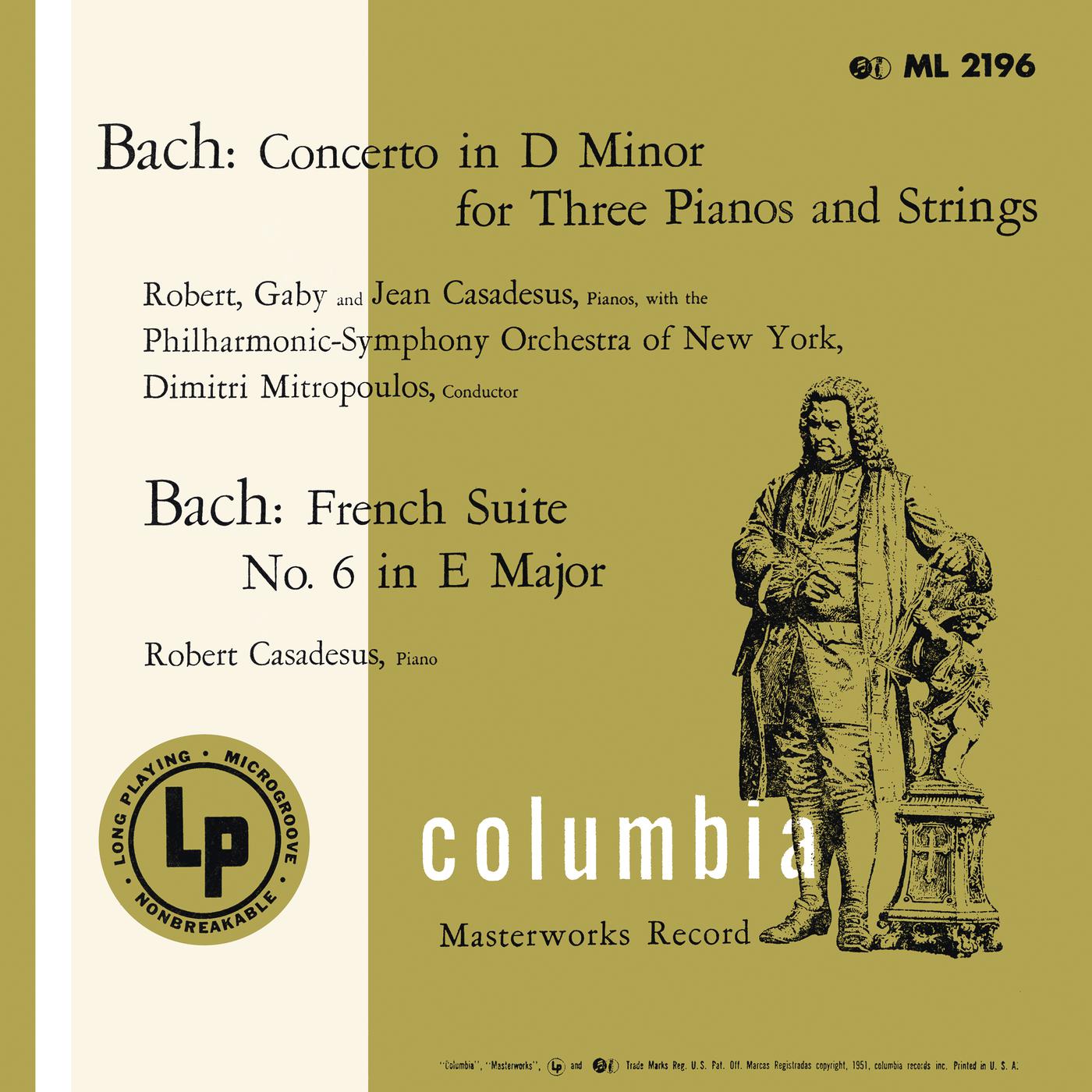 Bach: Concerto for 3 Keyboards & French Suite No. 6