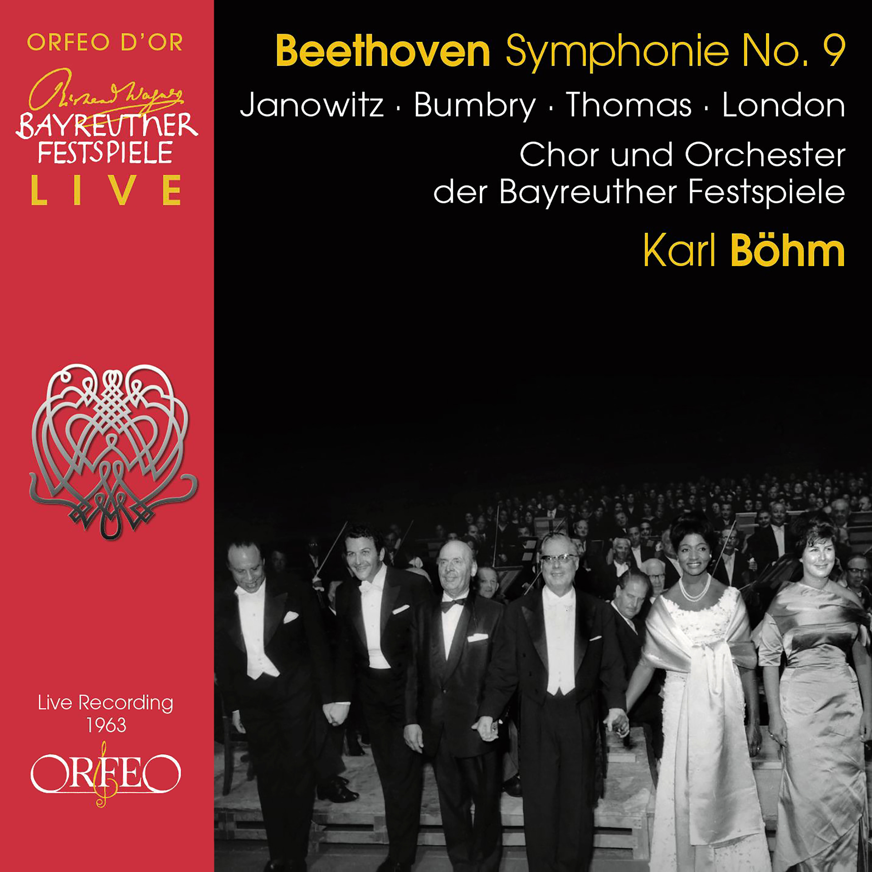BEETHOVEN, L. van: Symphony No. 9, " Choral" Janowitz, Bumbry, Thomas, G. London, Bayreuth Festival Chorus and Orchestra, B hm 1963