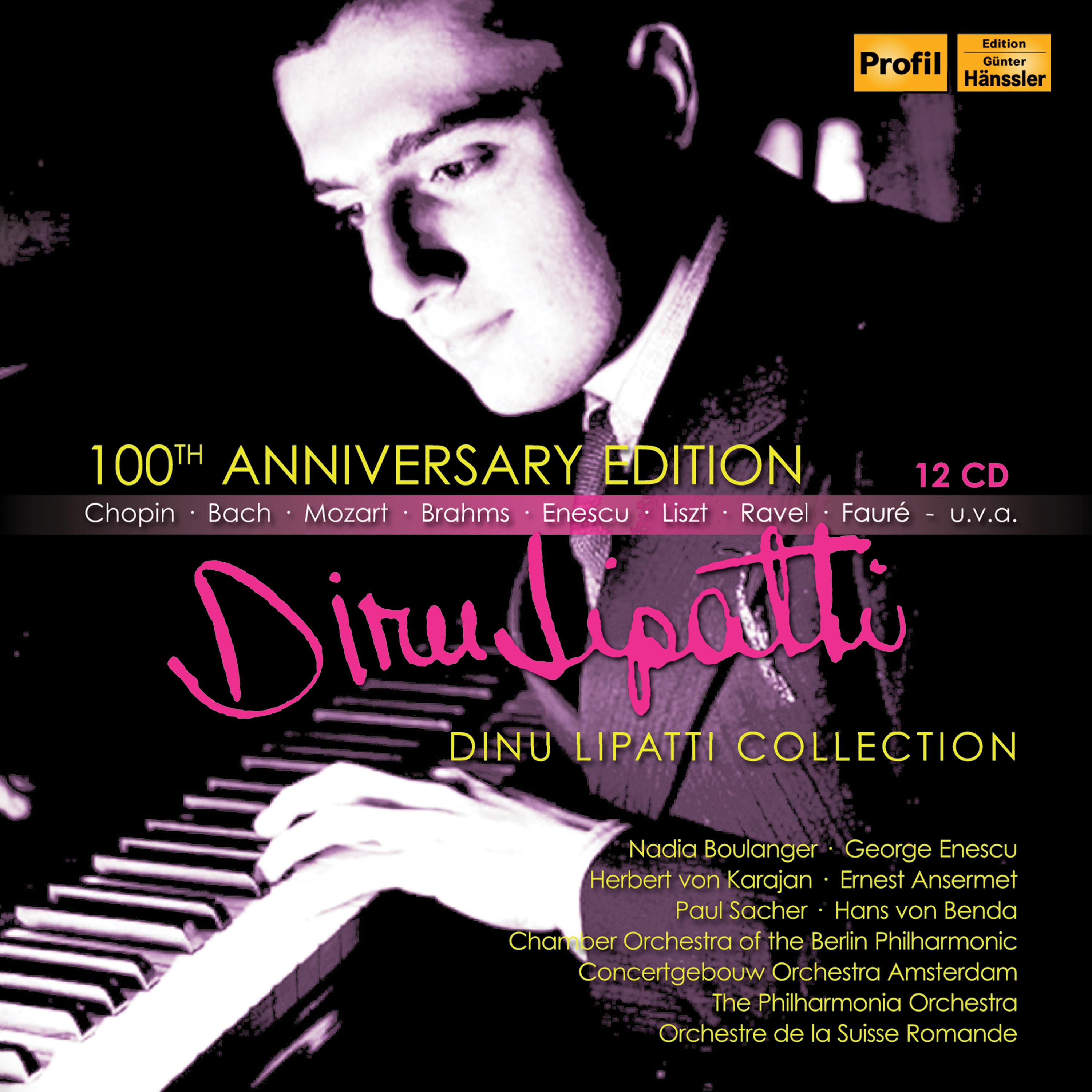 Piano Recital: Lipatti, Dinu - BACH, J.S. / ENESCU, G. / BRAHMS, J. / SCARLATTI, D. (100th Anniversary Edition)