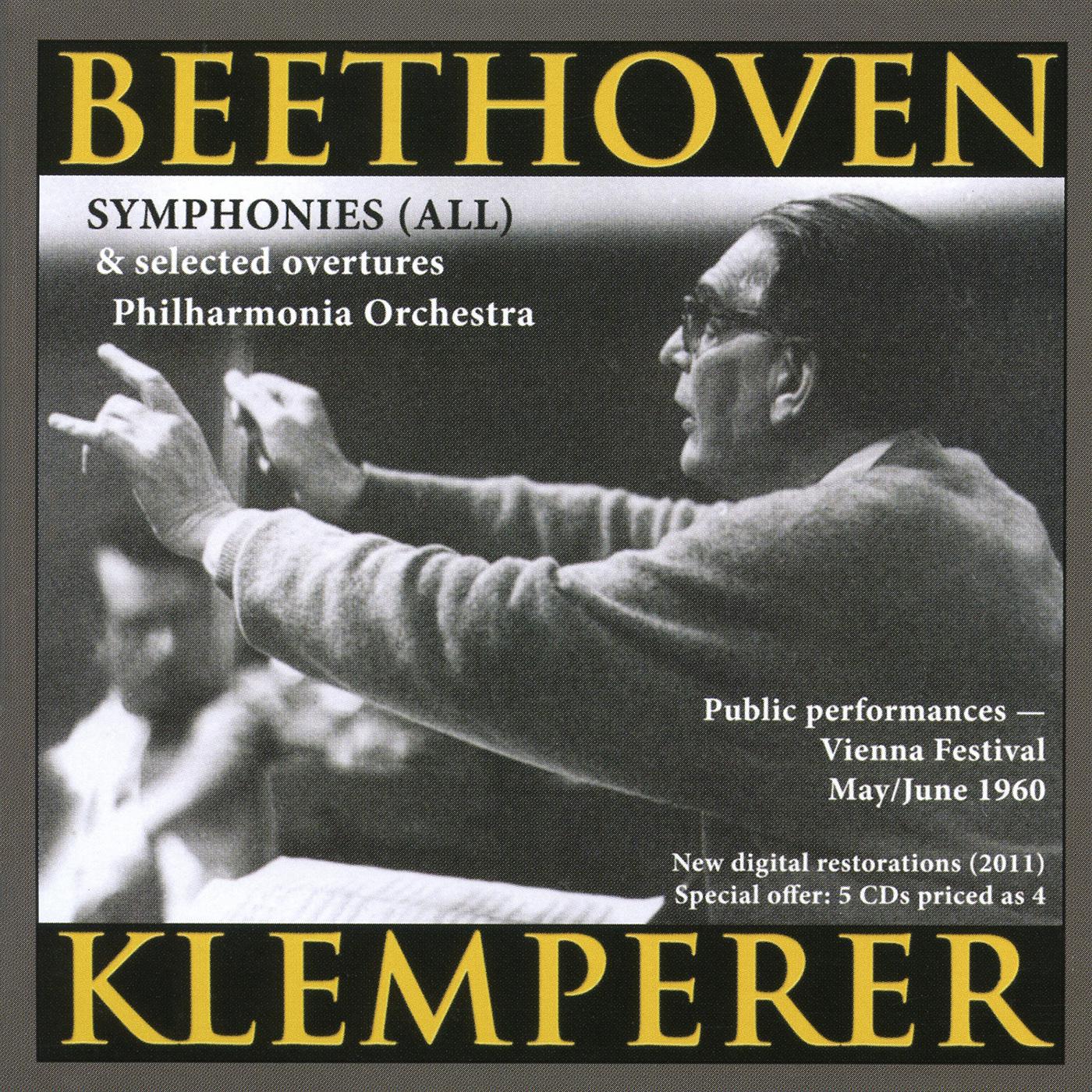BEETHOVEN, L. van: Symphonies Nos. 1-9 / Overtures (Philharmonia Orchestra, Klemperer) (1960)