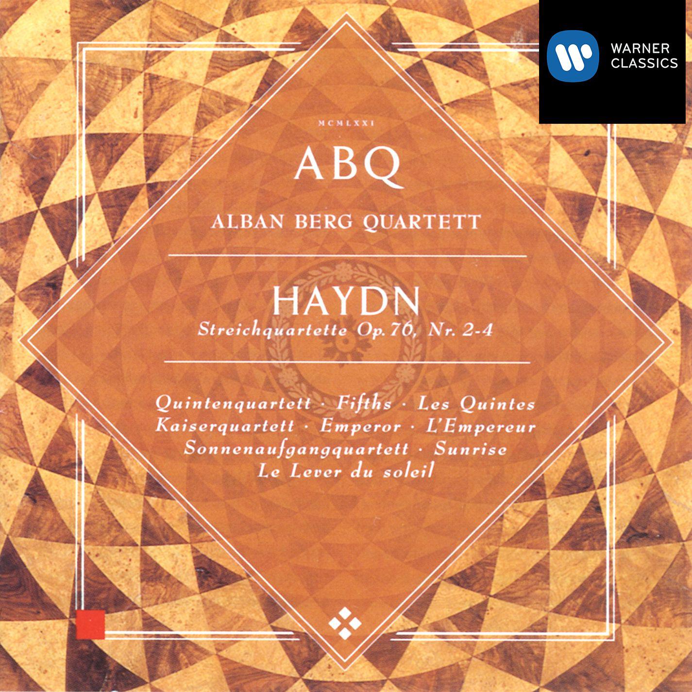 String Quartet in C Major, Op. 76 No. 3, Hob. III:77 "Emperor": IV. Finale. Presto