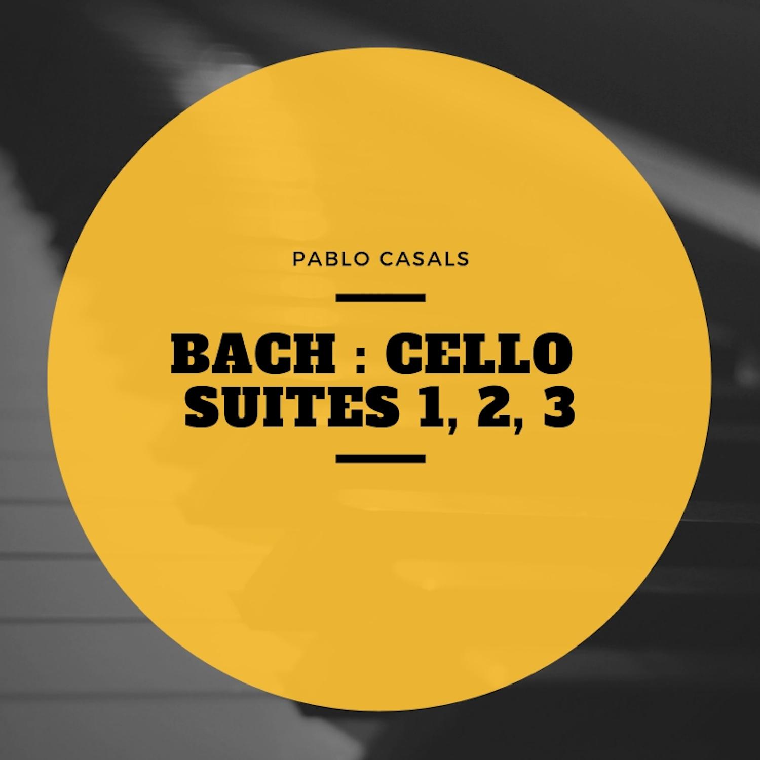 Cello Suite No. 3 In C major, BWV 1009 : I. Praeludium