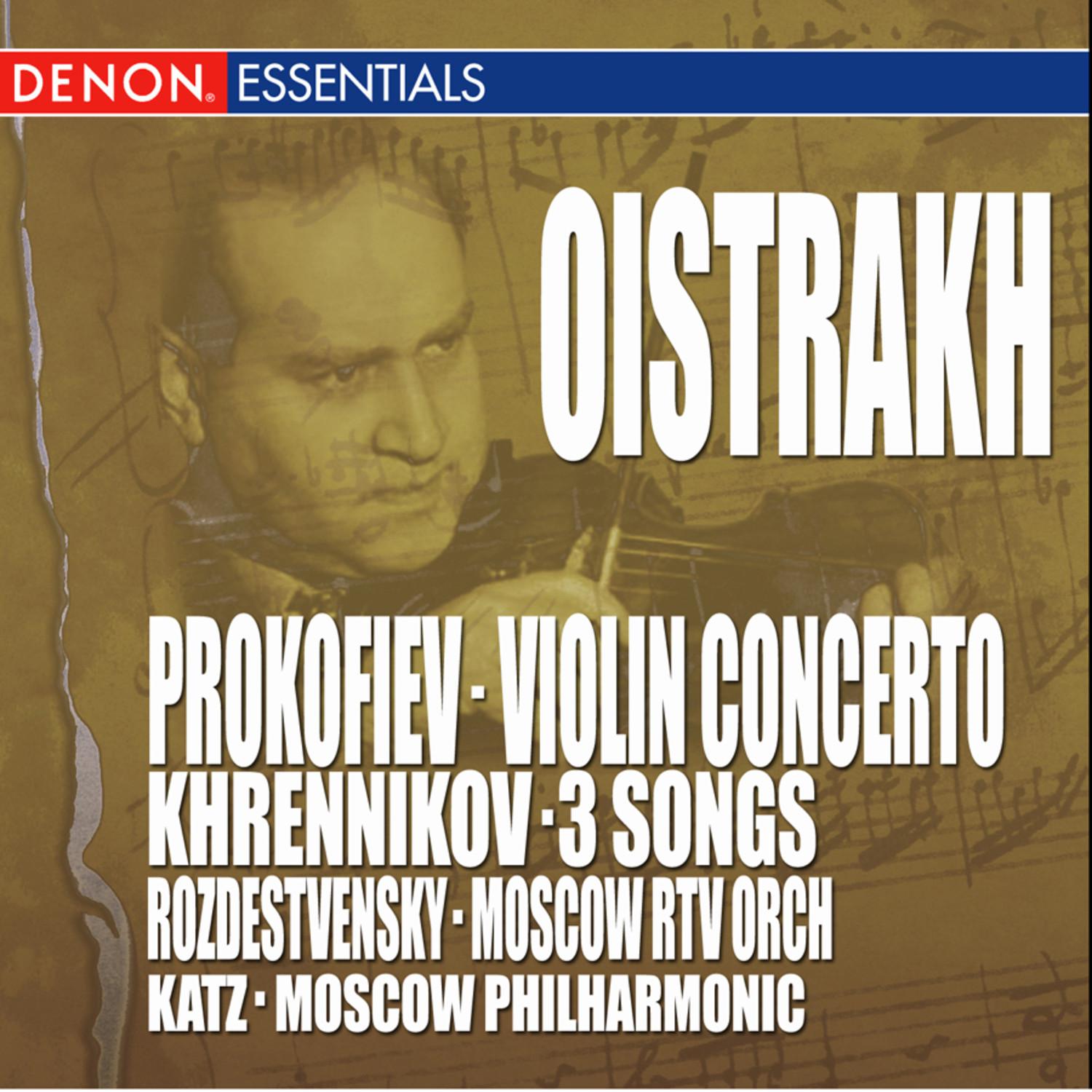 Three Songs for Violin & Orchestra, Op. 26: III.