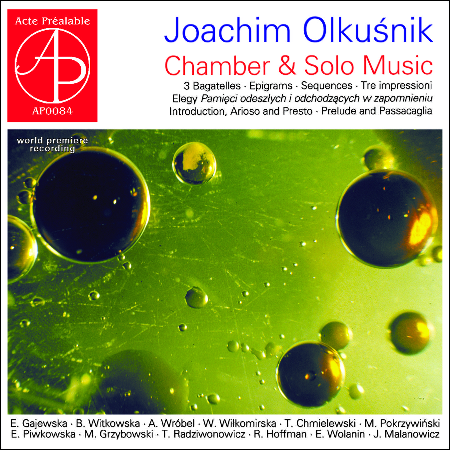 Joachim Olkusnik: Chamber & Solo Music