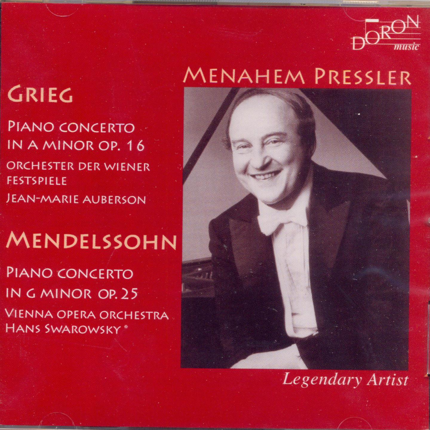 Menahem Pressler: Grieg & Mendelssohn