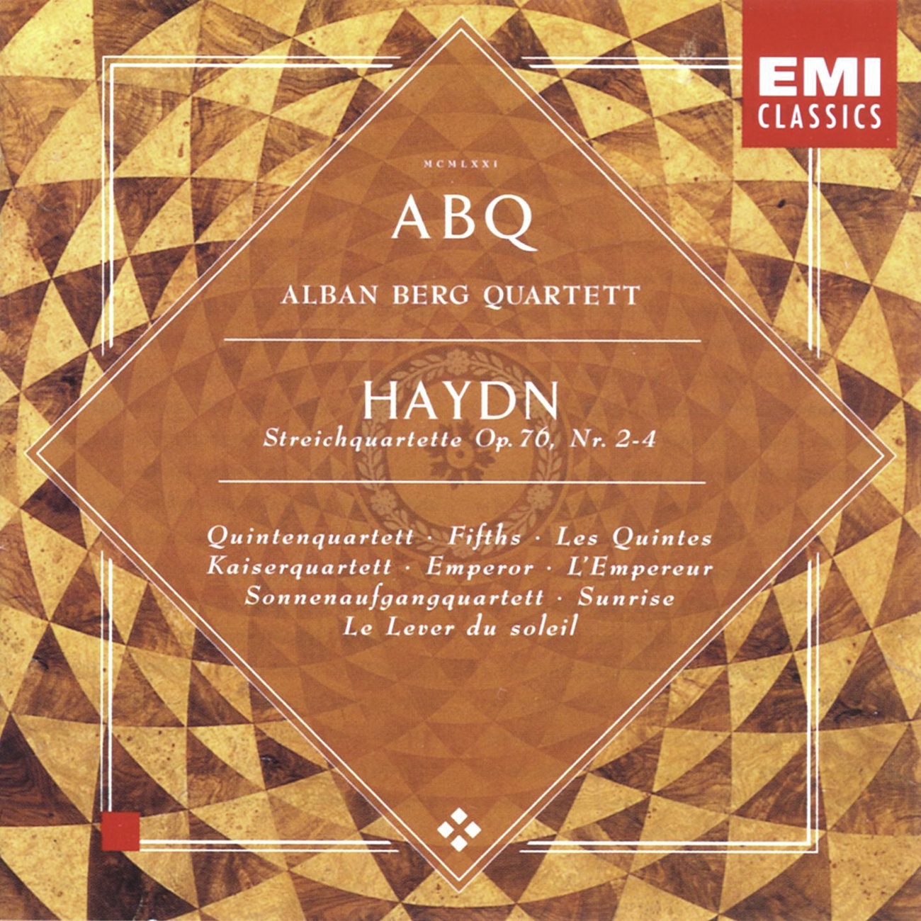 String Quartet in B flat major Op. 76 No. 4 "Sunrise":II. Adagio