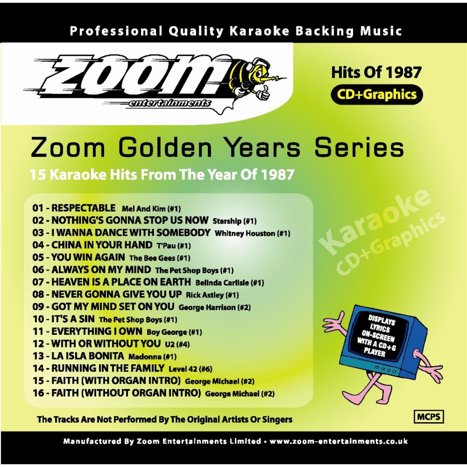 Zoom Karaoke Golden Years 1987
