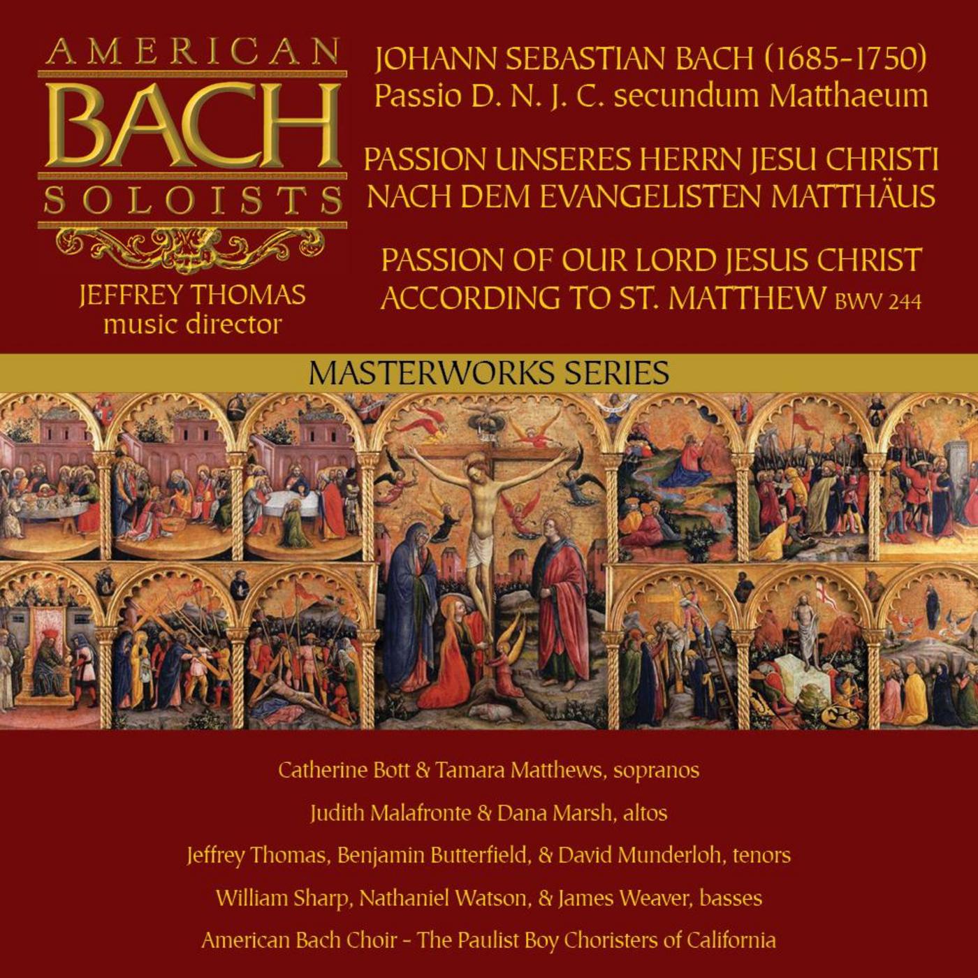 St Matthew Passion, BWV 244 5. Recitativo Alto I: Du lieber Heiland du