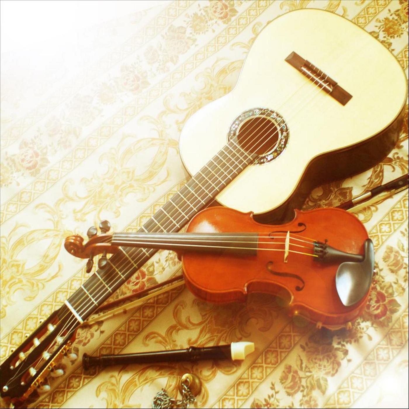 Romantic album of Renaissance, Baroque and Classical music for guitar and violin