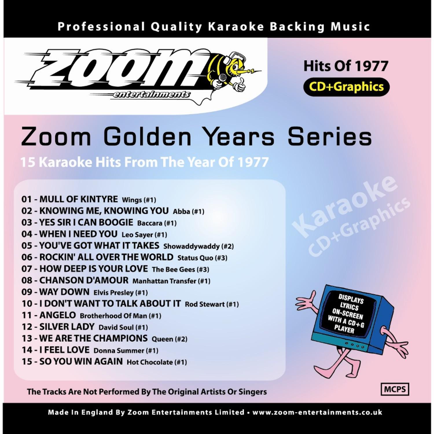Zoom Karaoke Golden Years 1977