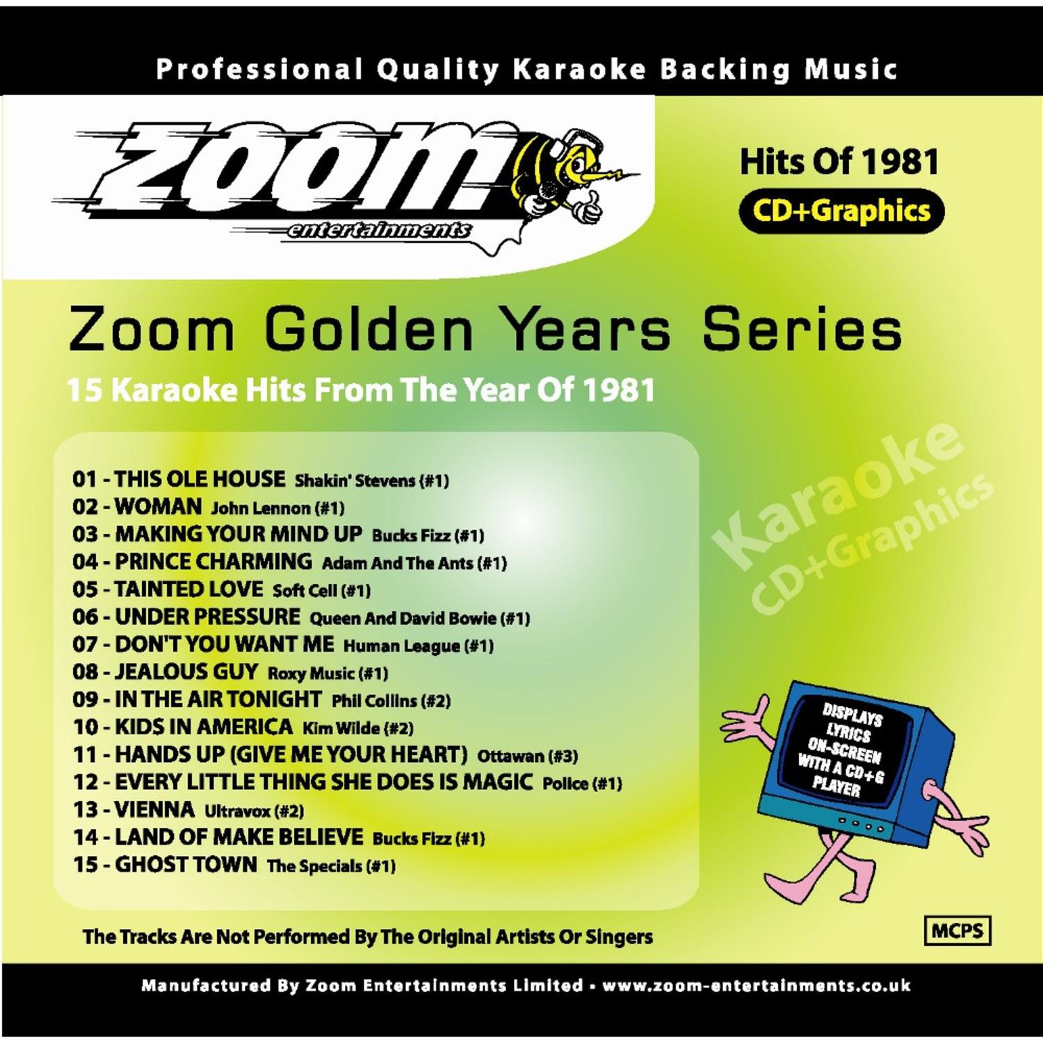 Zoom Karaoke Golden Years 1981
