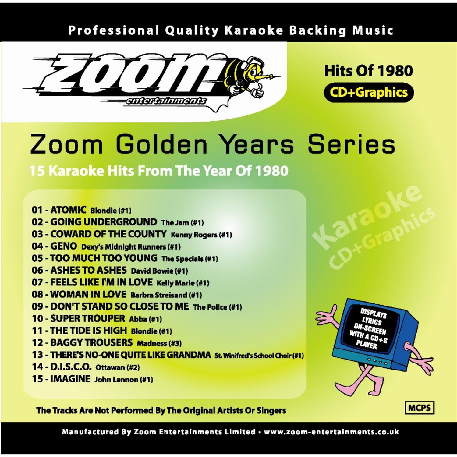 Zoom Karaoke Golden Years 1980