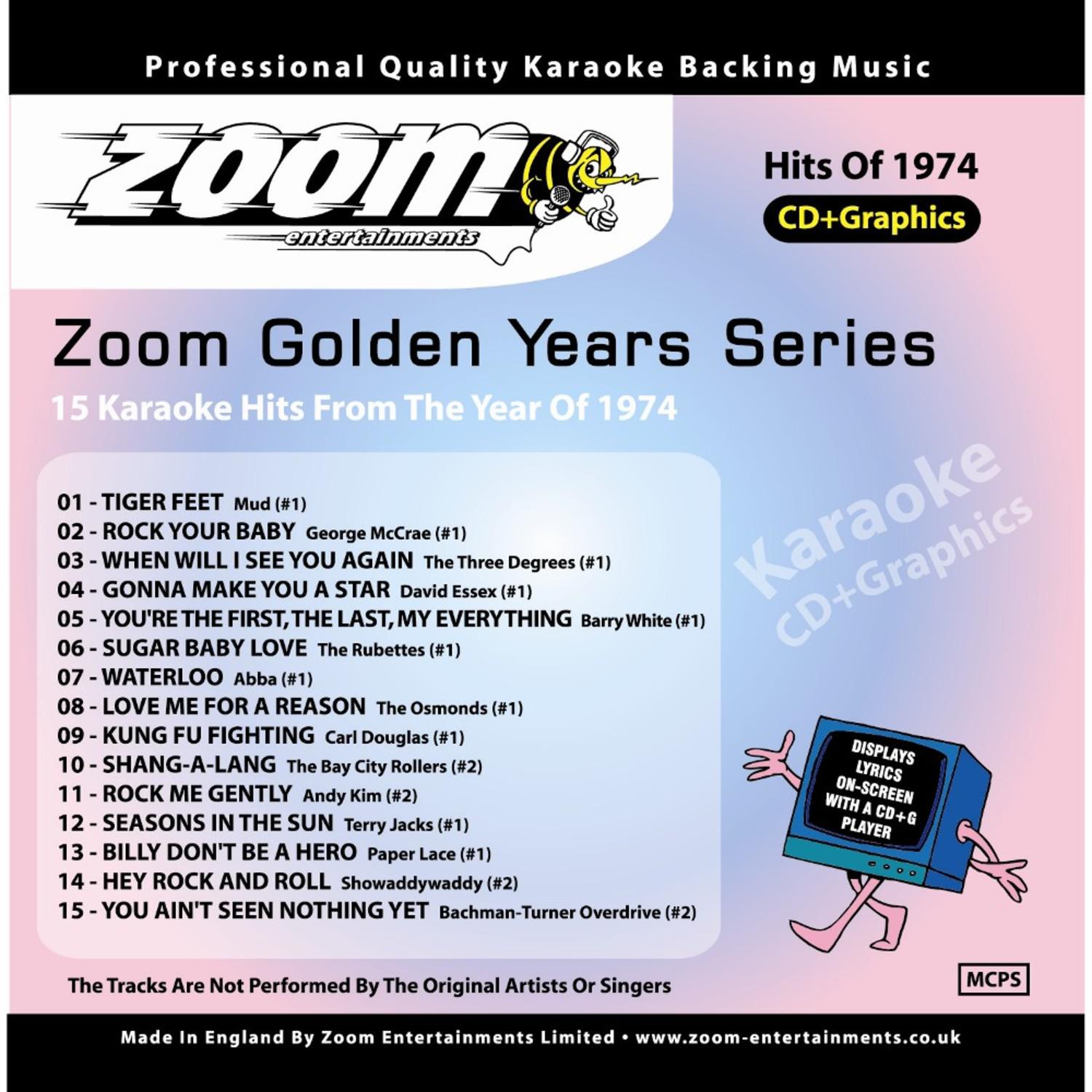 Zoom Karaoke Golden Years 1974