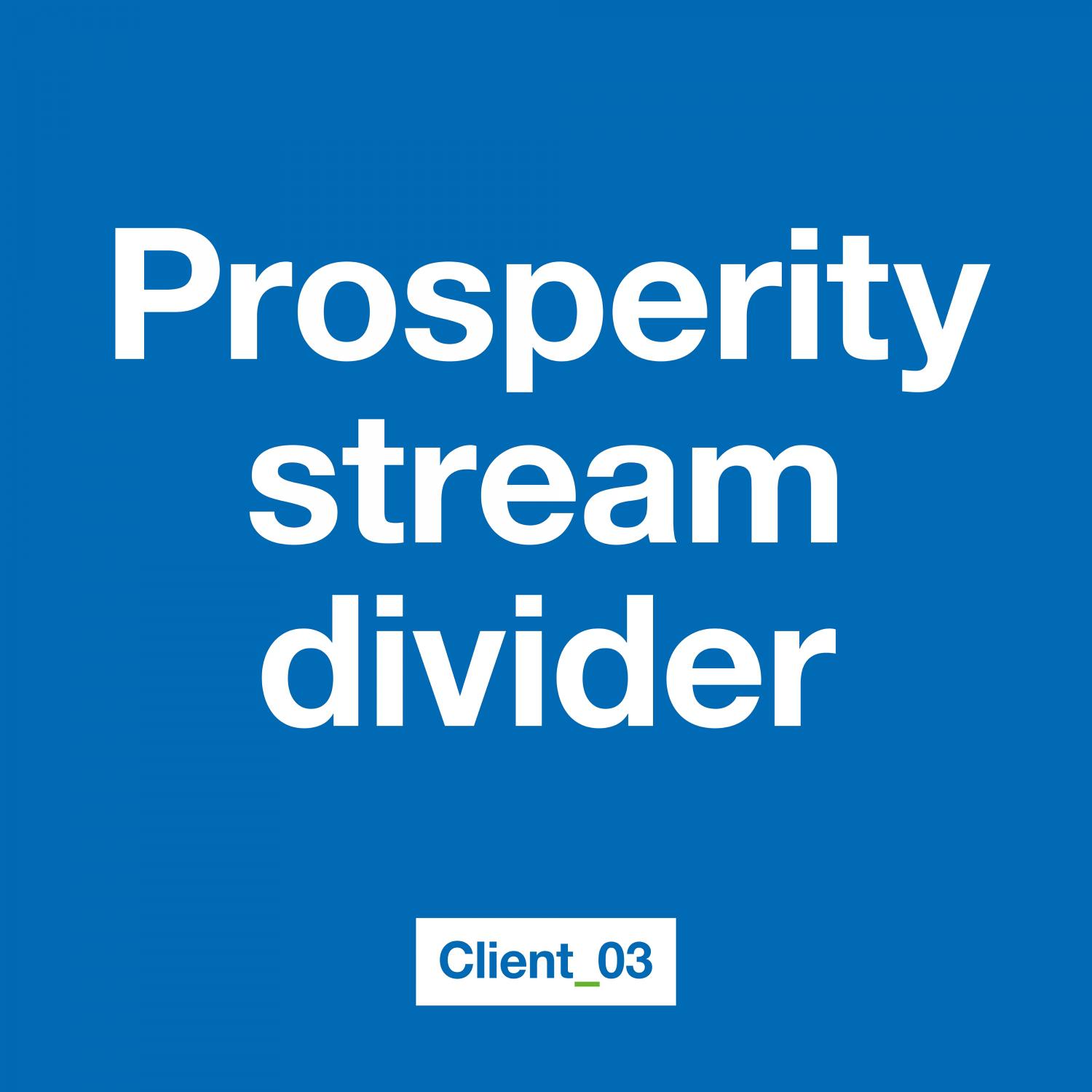 Prosperity Stream Divider