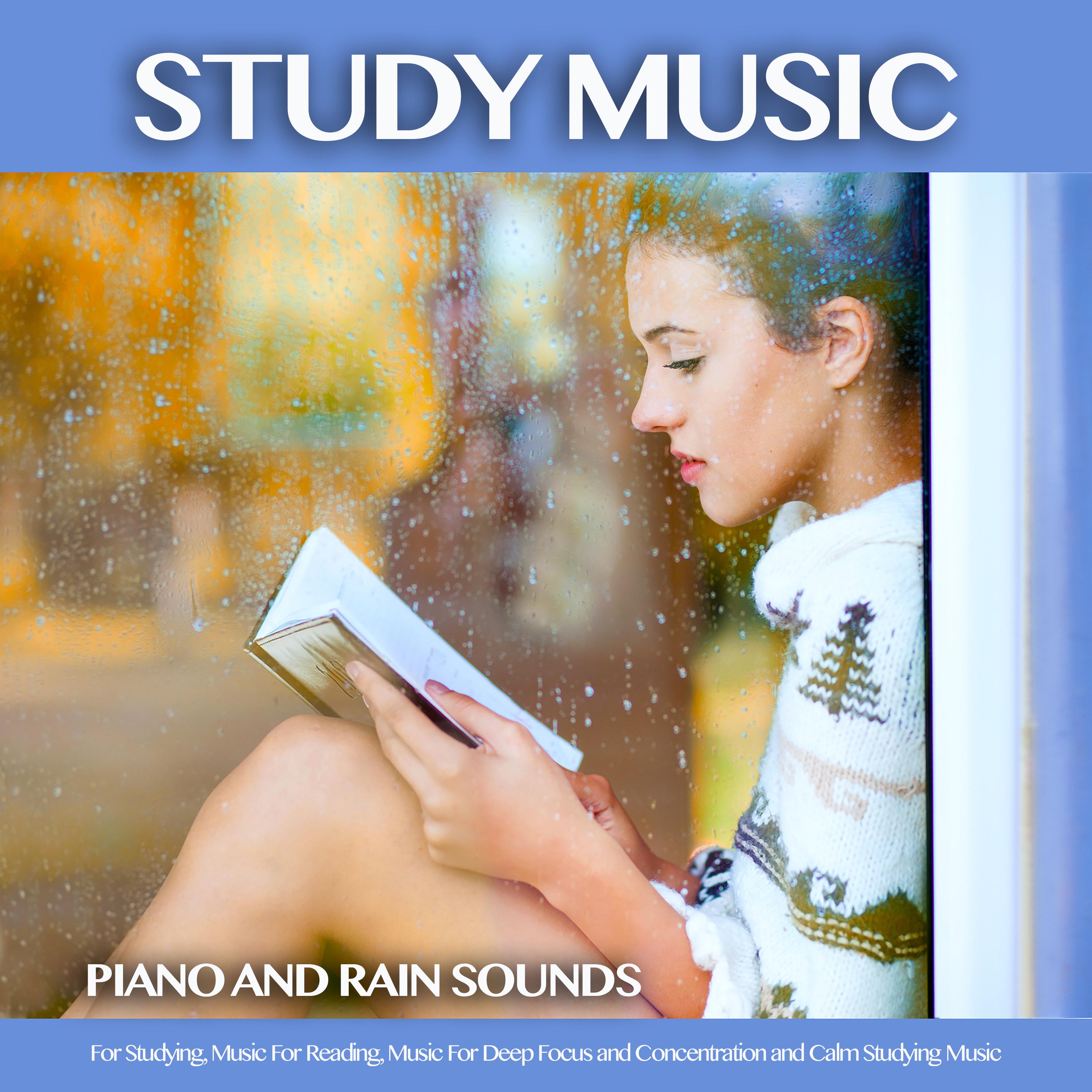 Background Study Music: Piano and Rain Sounds For Studying, Music For Reading, Music For Deep Focus and Concentration and Calm Studying Music