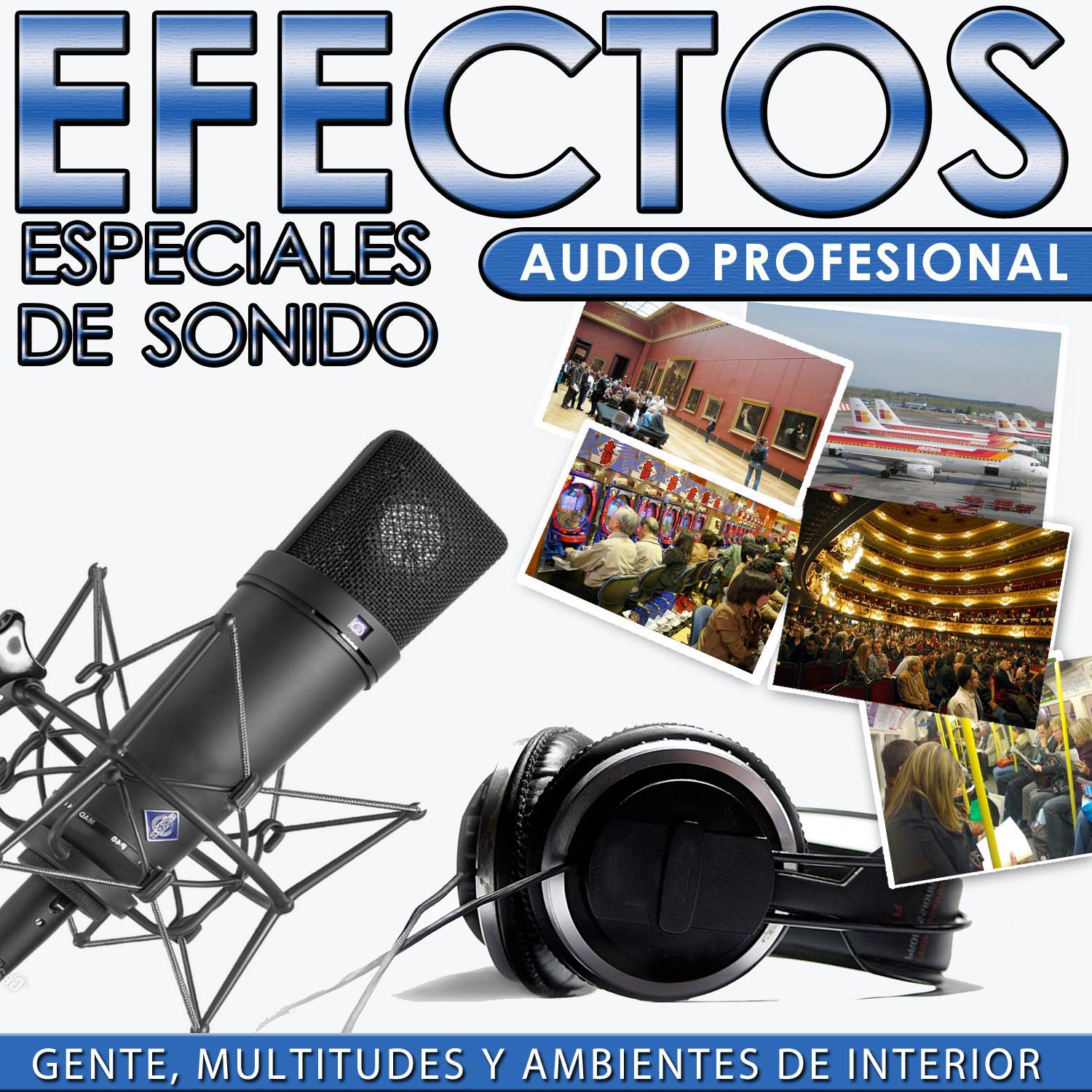 Gente, Multitudes y Ambientes de Interior. Efectos Especiales de Sonido. Audio Profesional