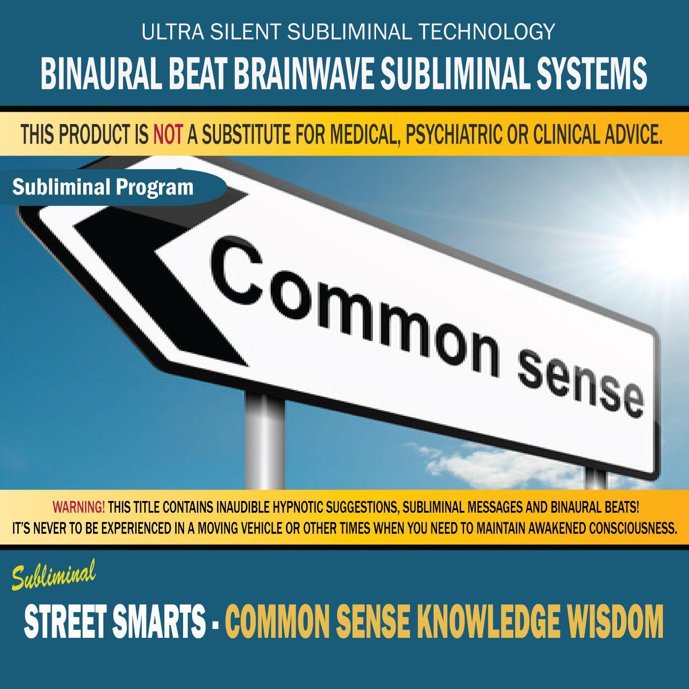 Street Smarts - Common Sense Knowledge Wisdom