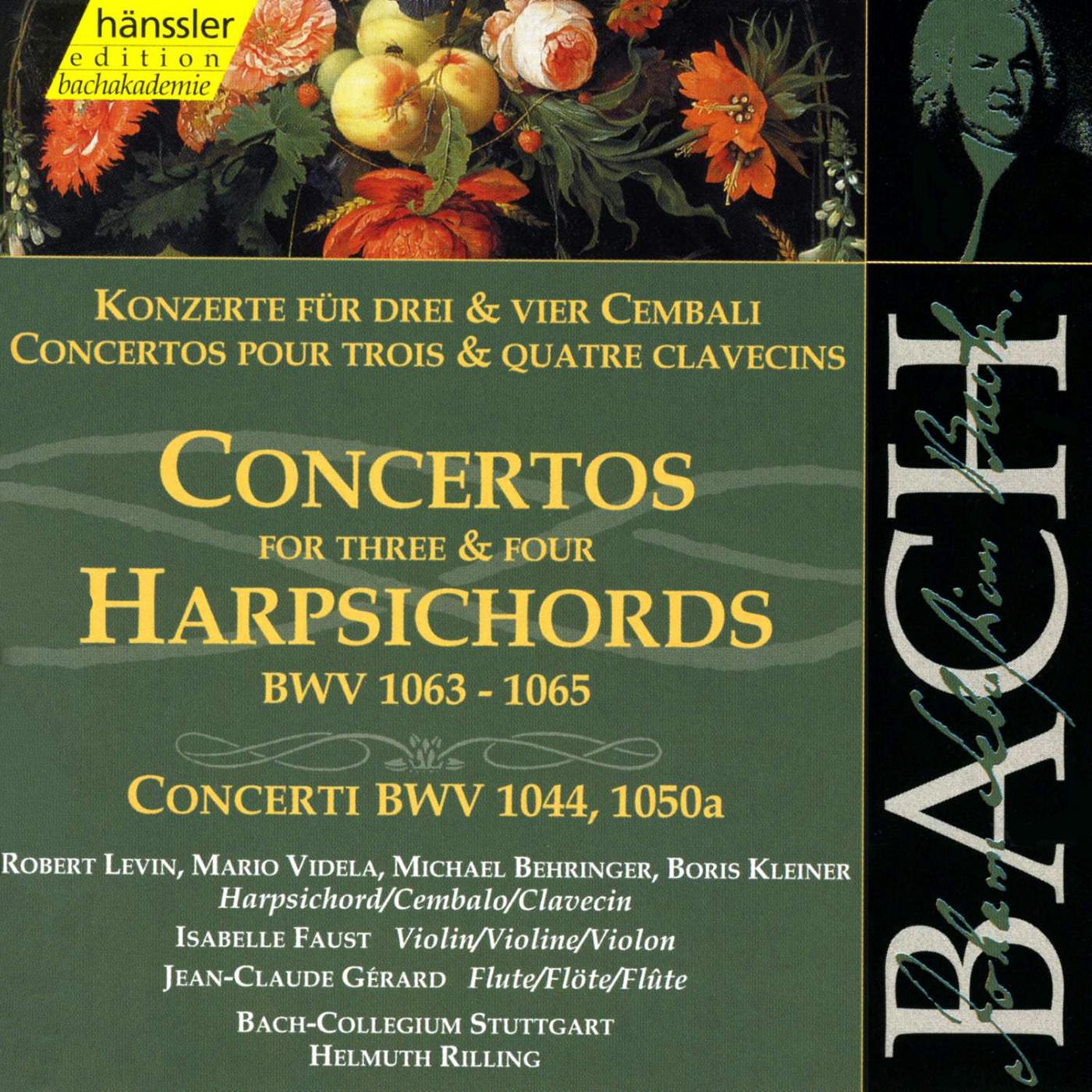 BACH, J.S.: Harpsichord Concertos, BWV 1063-1065 / BWV 1044, BWV 1050a