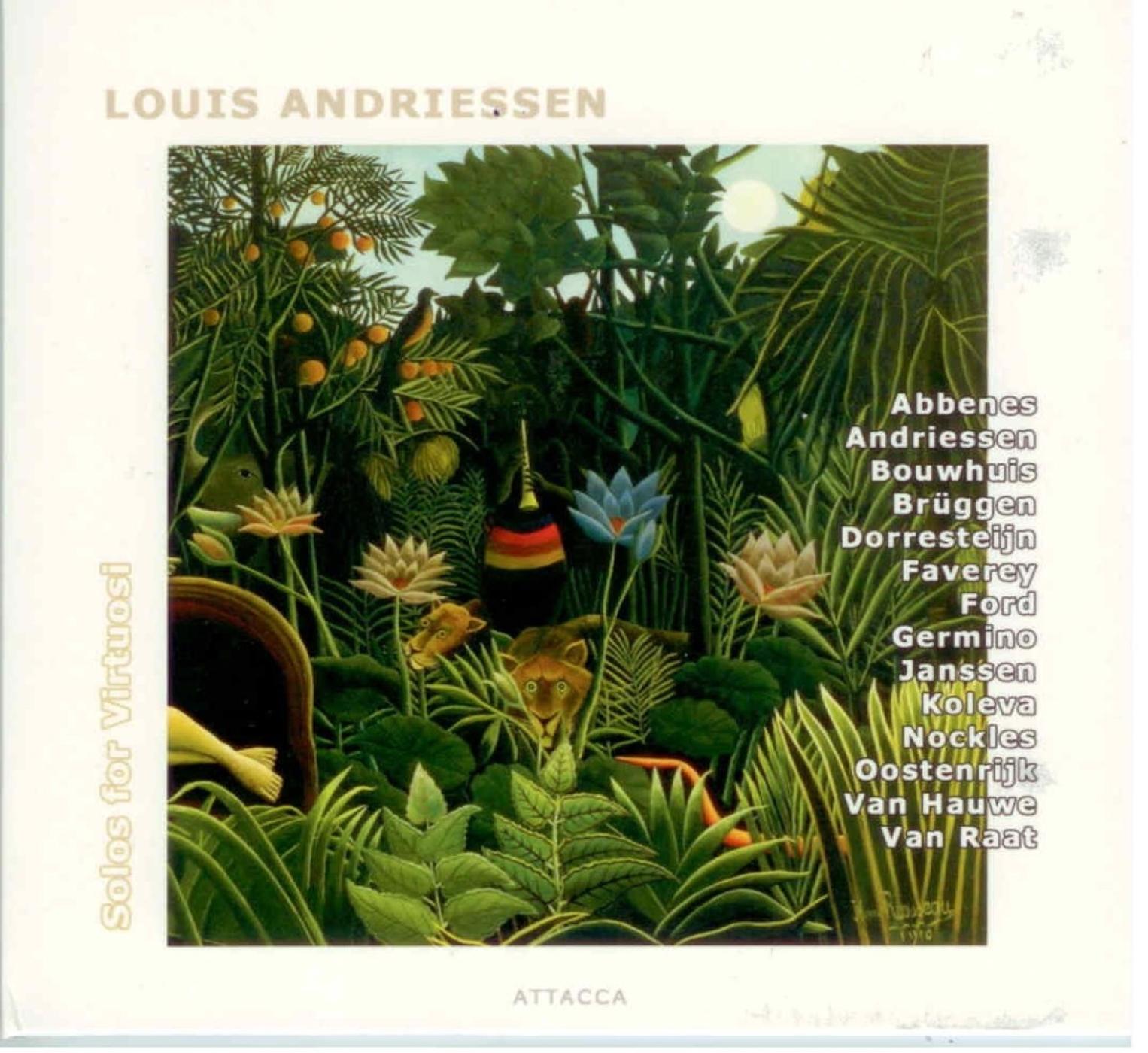 Louis Andriessen: Solos for Virtuosi