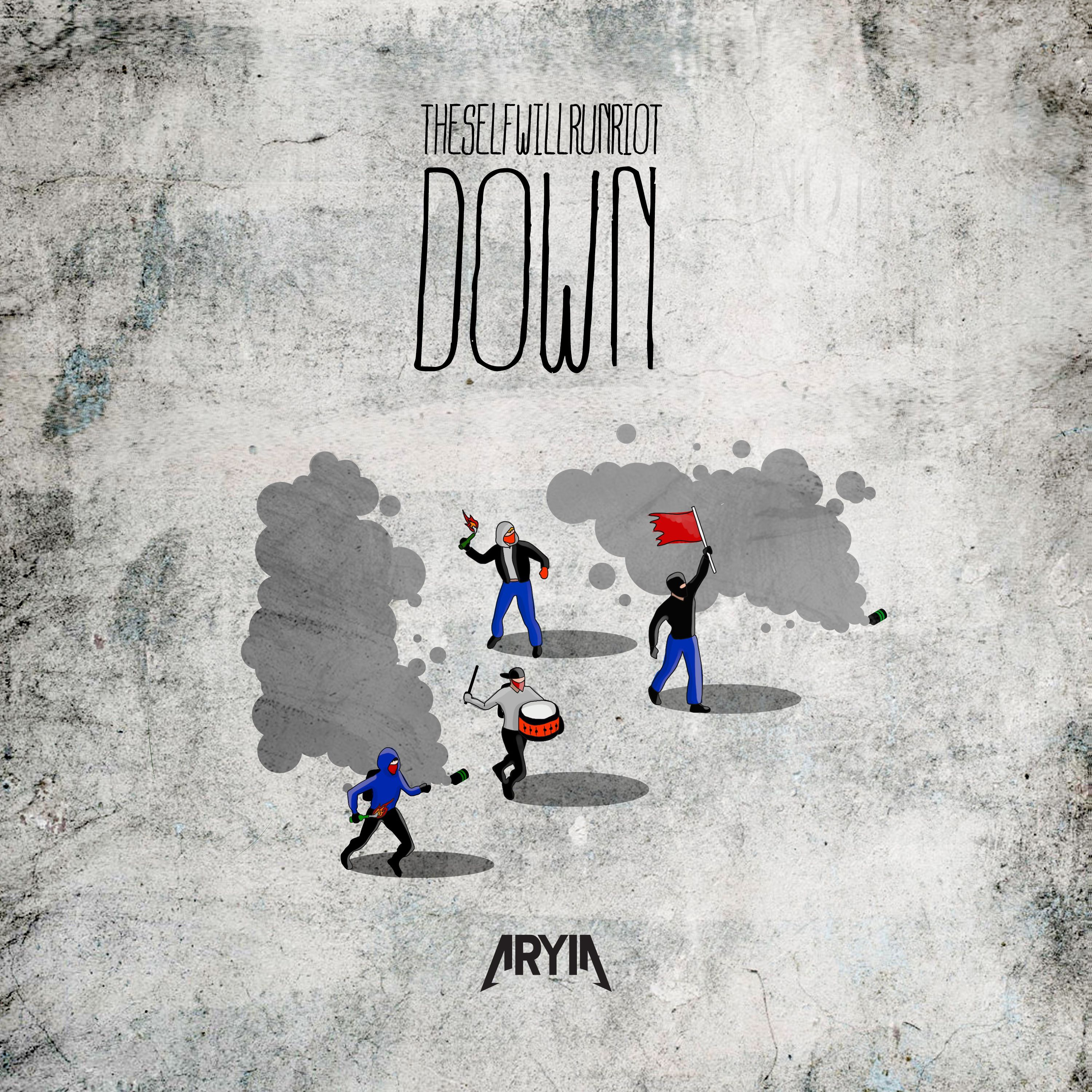 down