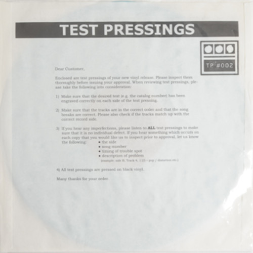 Testpressing #002