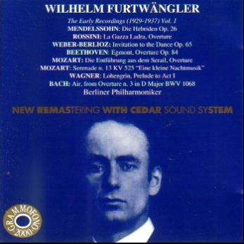 Wilhelm Furtwangler Early Recordings (1929-1937)
