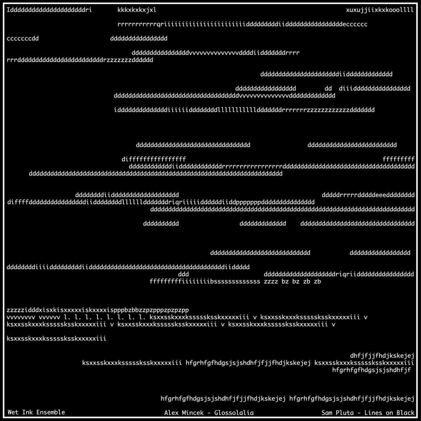 Glossolalia:Thread 1
