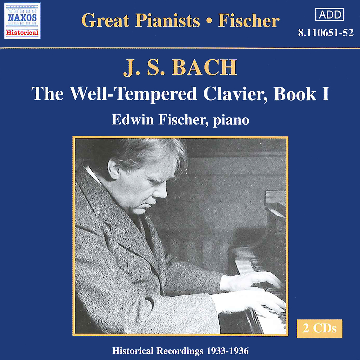 BACH, J.S.: Well-Tempered Clavier (The), Book 1 (Fischer) (1933-1934)