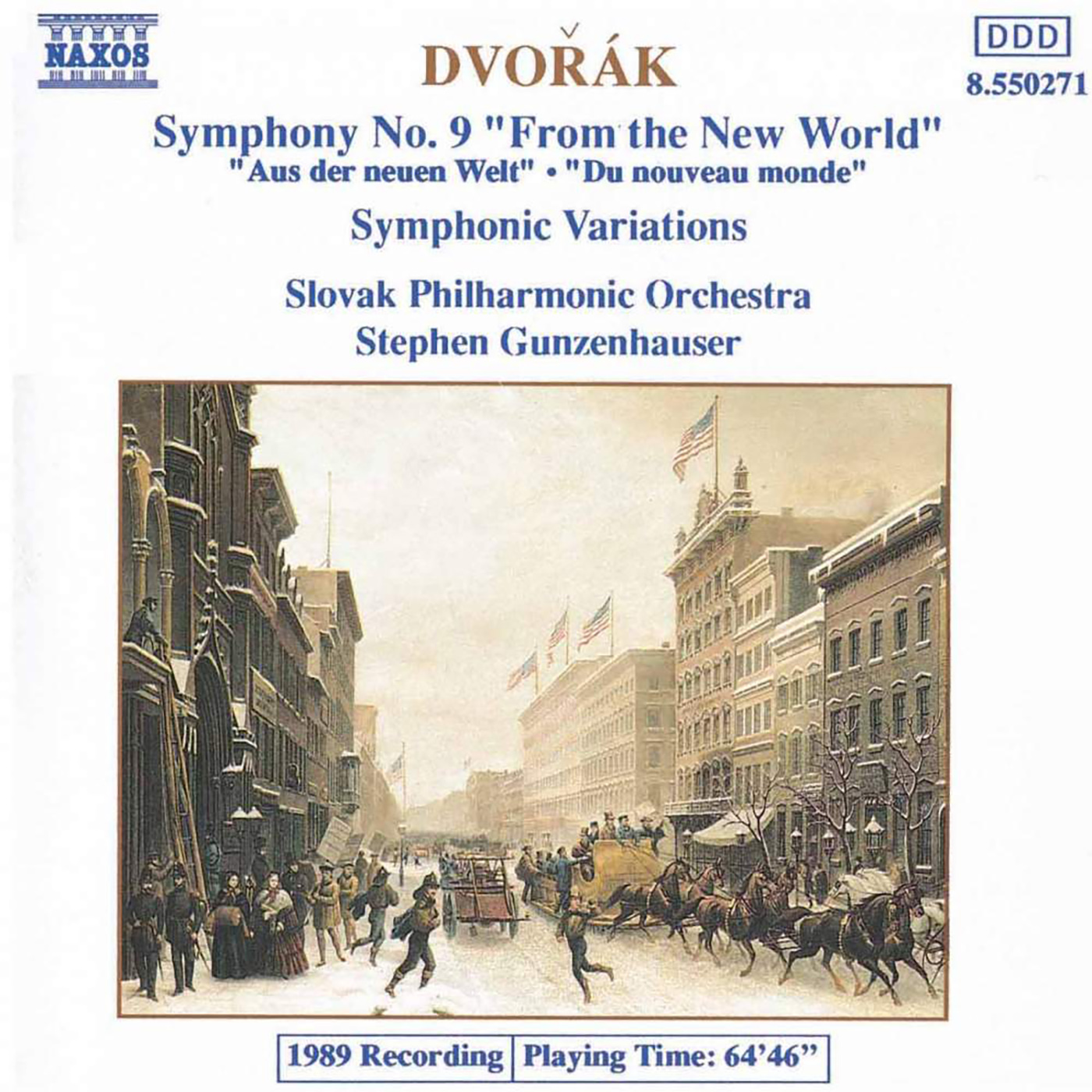 DVORAK, A.: Symphony No. 9, "From the New World" / Symphonic Variations (Slovak Philharmonic, Gunzenhauser)
