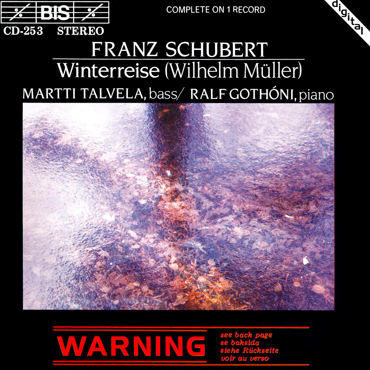 SCHUBERT: Winterreise, Op. 89, D. 911