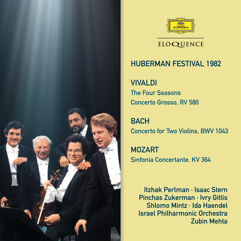 Concerto For 2 Violins, Strings, And Continuo In D Minor, BWV 1043:1. Vivace - Live At Frederic R. Mann Auditorium, Tel Aviv / 1982