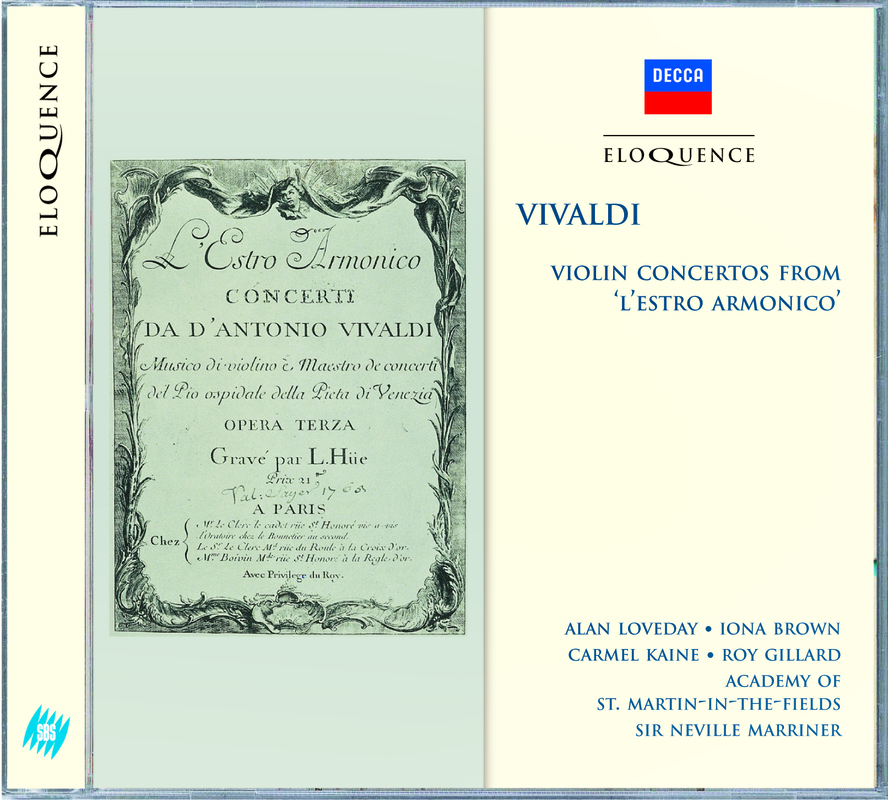 Vivaldi: 12 Concertos, Op.3 - "L'estro armonico" - Concerto no.12 in E Major for solo violin - Largo