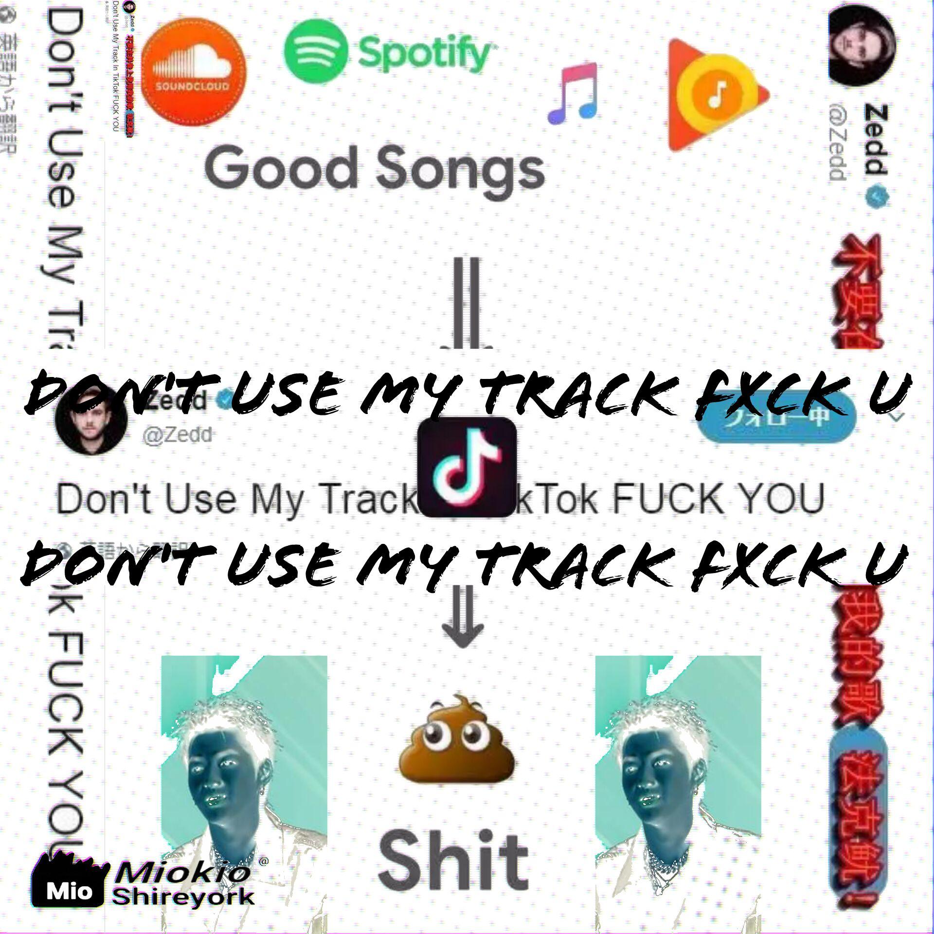 Dont use my track in tiktok!