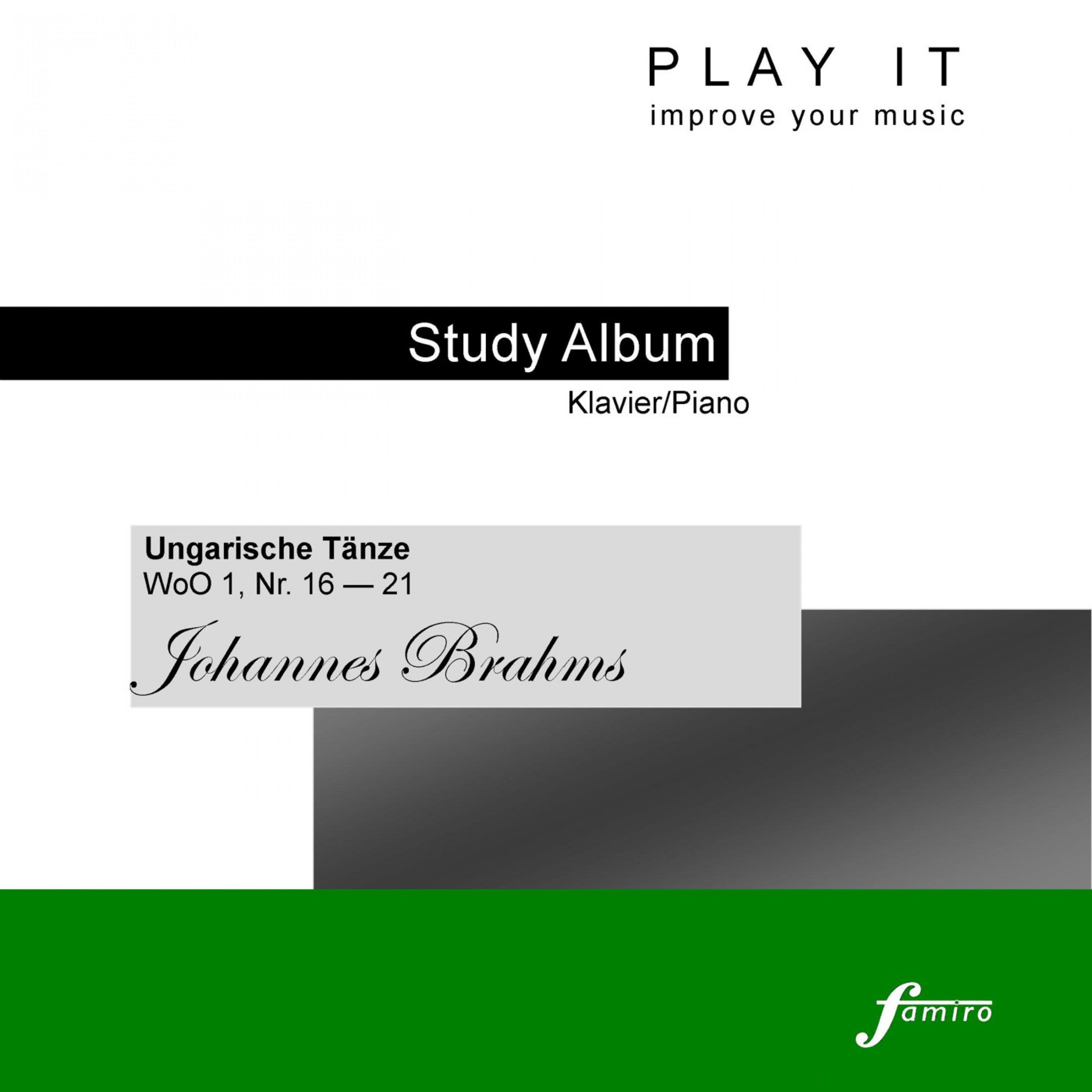 Play It  Study Album  Klavier Piano Johannes Brahms: " Ungarische T nze", WoO 1, No. 1621