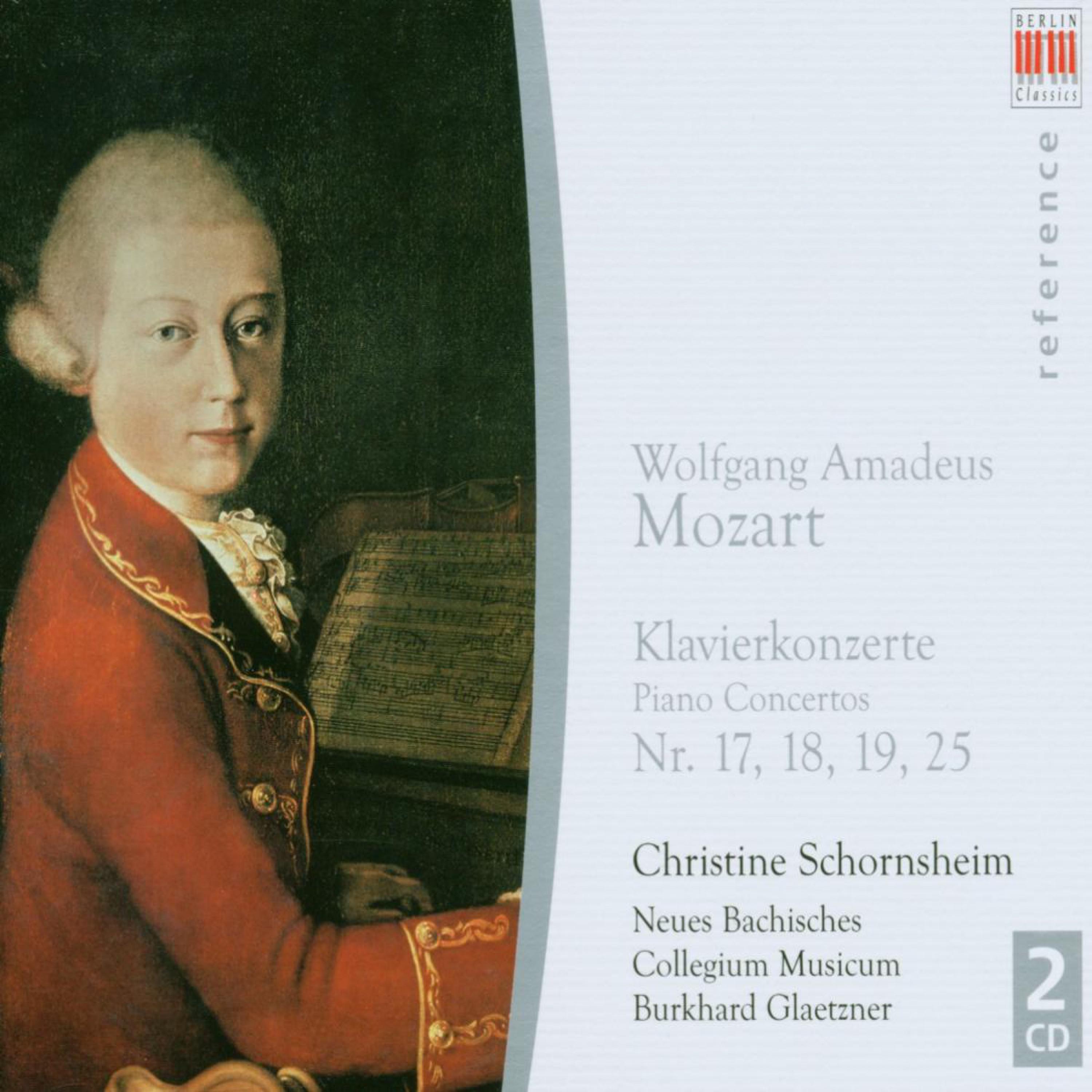 Wolfgang Amadeus Mozart: Piano Concertos Nos. 17, 18, 19, 25 (Schornsheim, New Bach Musicum Collegium Leipzig, Glaetzner)