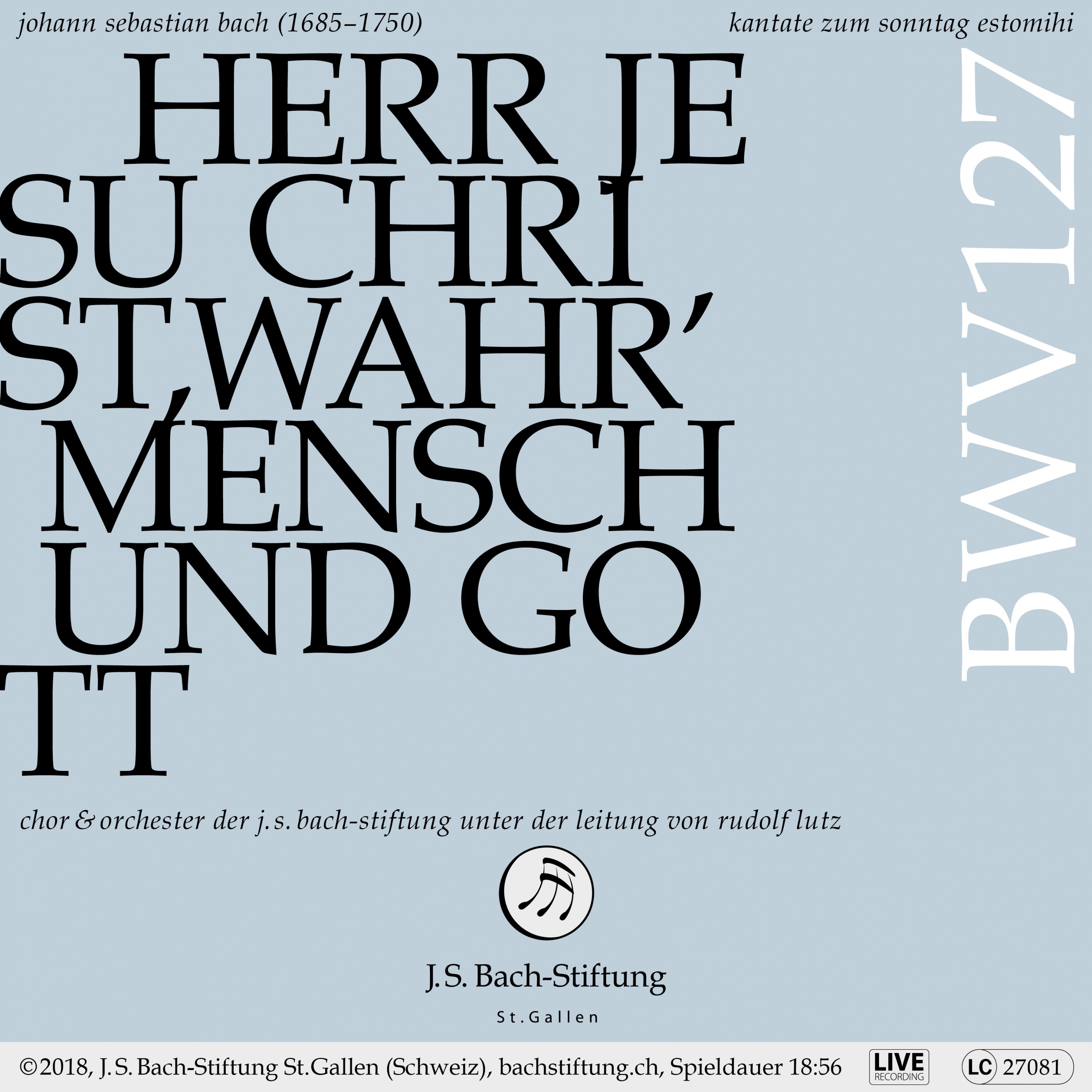 Herr Jesu Christ, wahr' Mensch und Gott, BWV 127: V. Choral - Ach, Herr, vergib all unsre Schuld