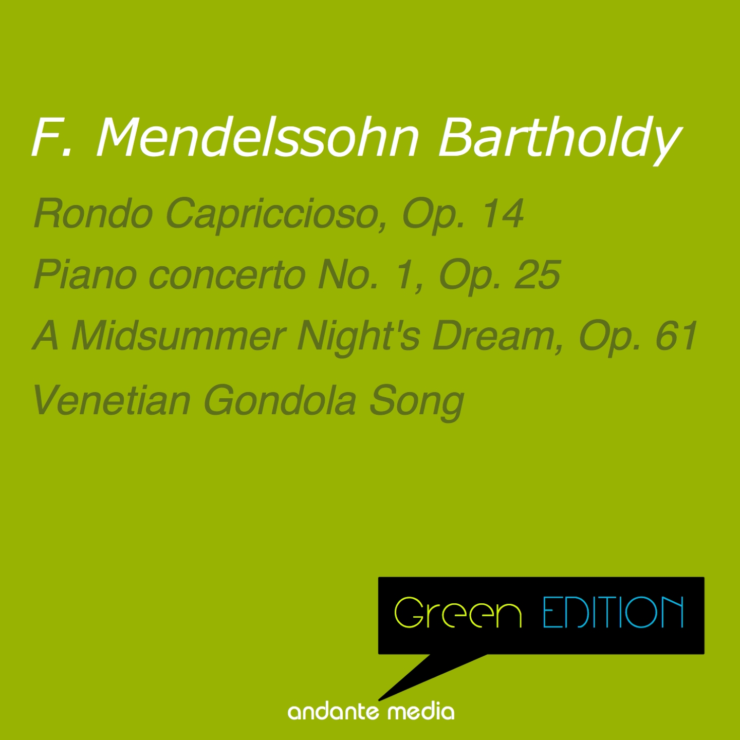 Overture to a Midsummer Night's Dream in E Major, Op. 21, MWV P3