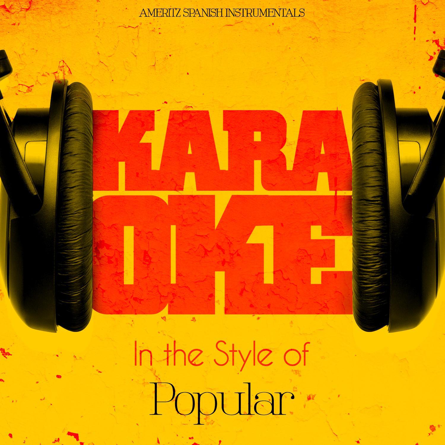 Karaoke - In the Style of Popular