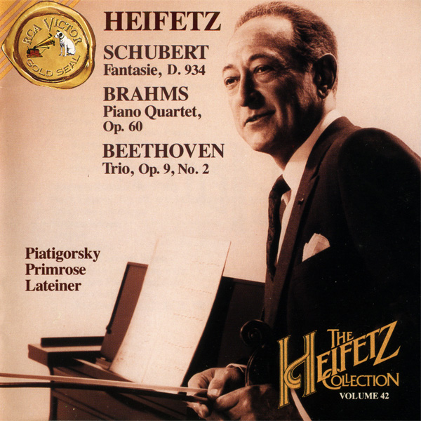The Heifetz Collection, Volume 42 - Schubert, Brahms, Beethoven