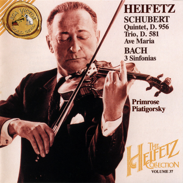 The Heifetz Collection, Volume 37 - Schubert, Bach