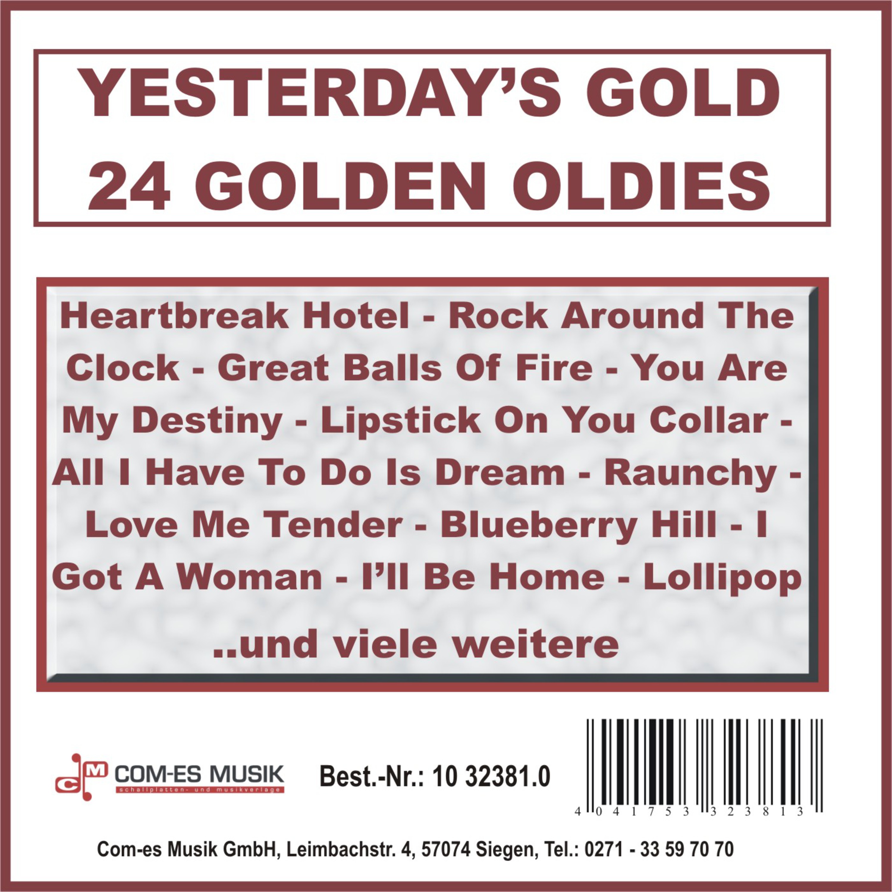 Yesterday's Gold - 24 Golden Oldies