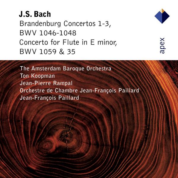 Bach, JS : Brandenburg Concertos Nos 1 - 3 & Flute Concerto  -  Apex