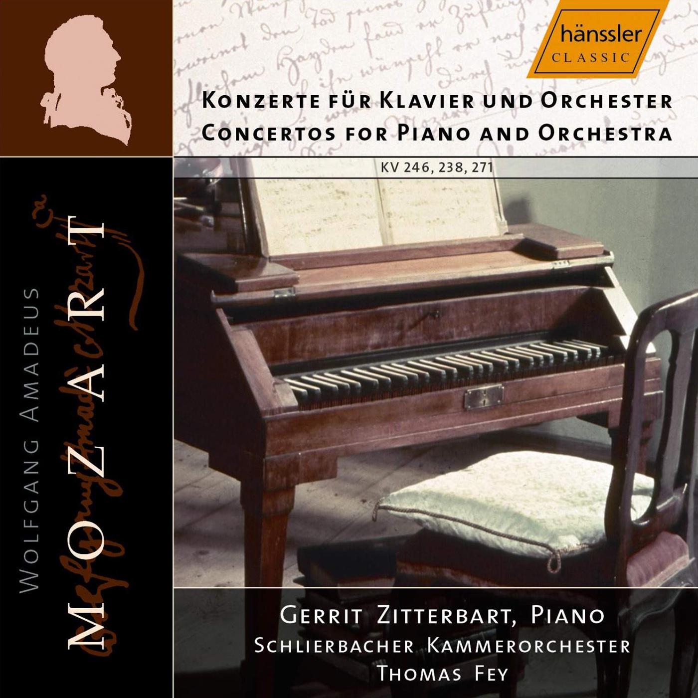 MOZART, W.A.: Piano Concertos Nos. 6, 8 and 9 (Zitterbart, Schlierbacher Chamber Orchestra, Fey)