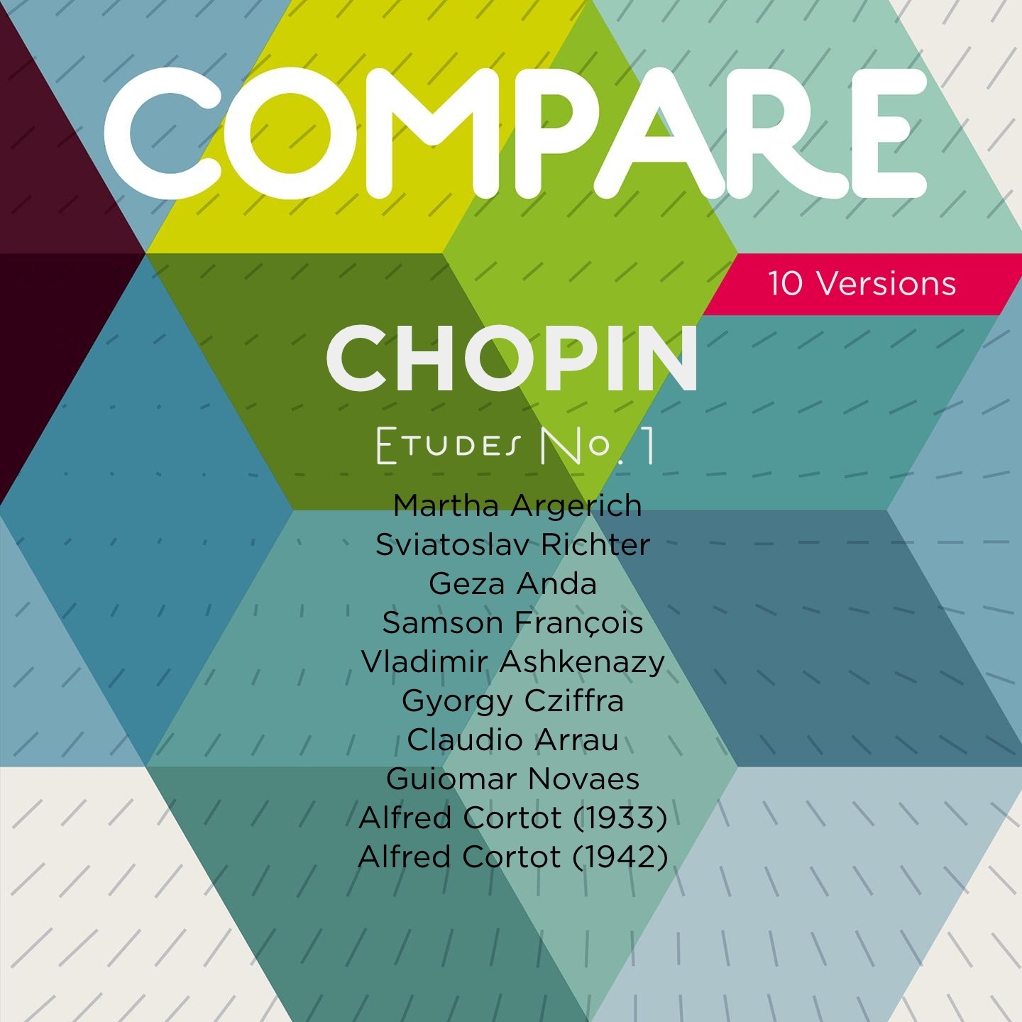 Chopin: Etudes, Op. 10 No. 1, Argerich vs. Richter vs. Anda vs. Fran ois vs. Ashkenazy vs. Cziffra vs. Arrau vs. Novaes vs. Cortot